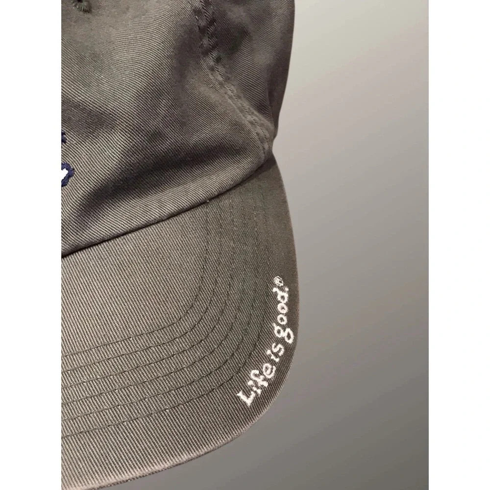 Life is Good Strapback Dad Hat‎ Cap Jake Hiking Walking Olive Green OS